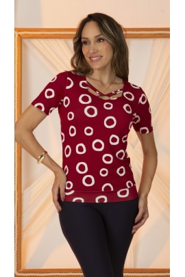 034191 - Blusa Ramany Cós Estampada Póa